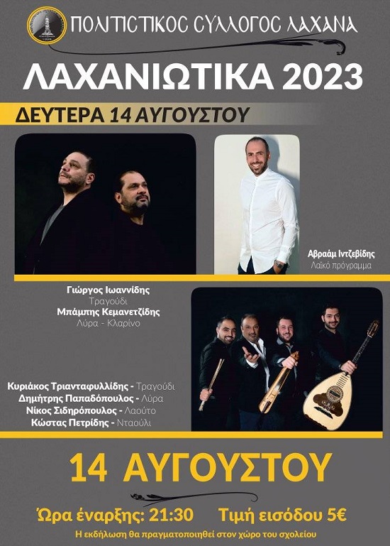 LAXANIOTIKA.DEFTERA.14.8.2023