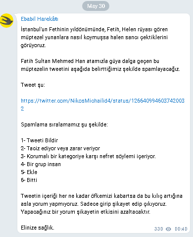 MIXAHLIDIS.NIKOS.TWITTERS.TOYRKOI.EPITHESI.20.5.2020