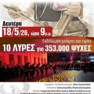 Εκδήλωση τιμής και ιστορικής μνήμης «10 λύρες για 353.000 ψυχές» στην προσφυγομάνα Καλαμαριά
